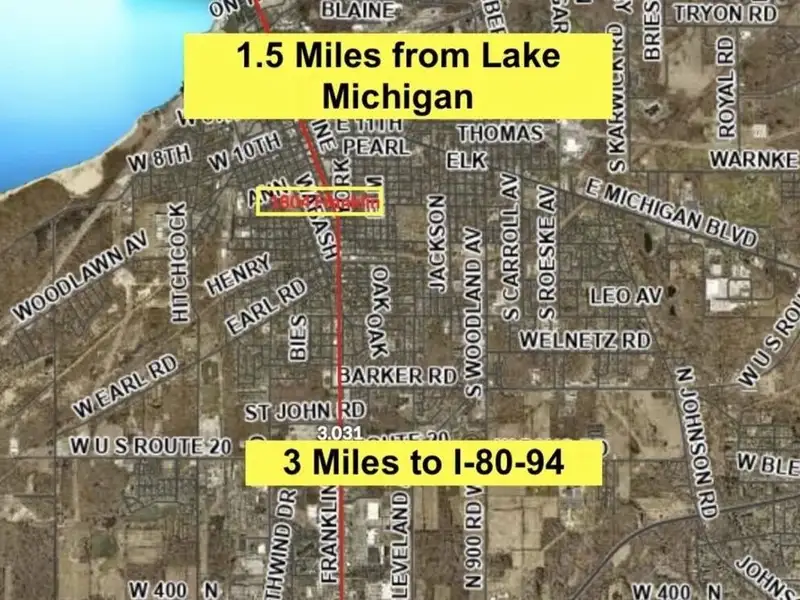 Updated 3,828 Sq Ft Commercial Building in Michigan City Business District