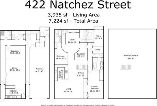 Historic 3-bedroom Residence with Rooftop Terrace in Cbd, Plus 1-bedroom Unit for Rental