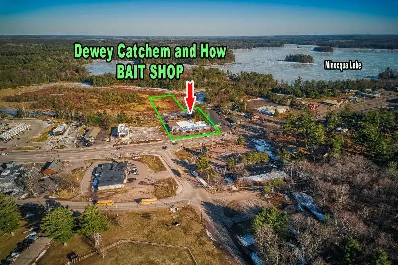 Premier Fishing Retail Store and Bait Shop in Minocqua, Wi on 2.62 Acres