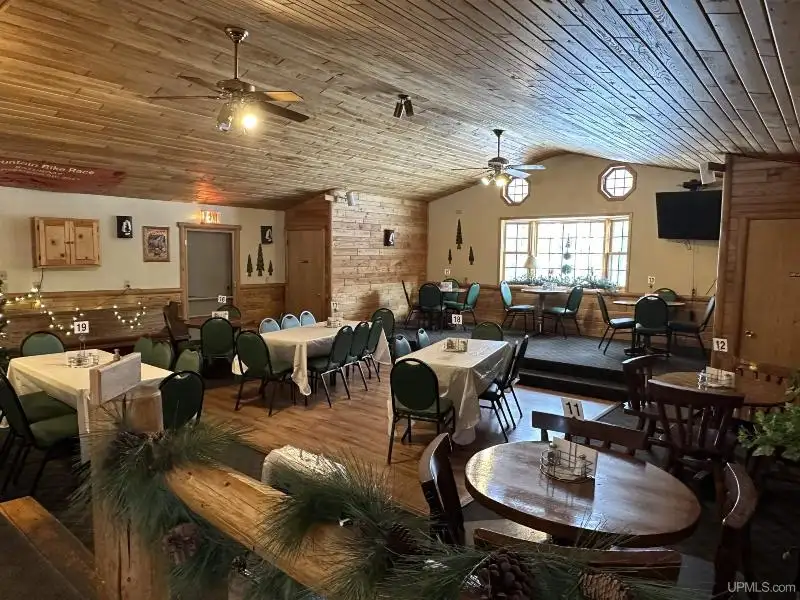 Operational Restaurant with Bar and Patio Near Powderhorn Ski Hill, Upper Peninsula