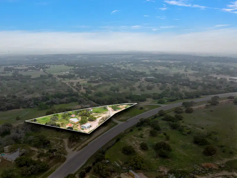 3.4-acre Commercial Tract on Hwy 290 East of Fredericksburg with Multiple Improvements