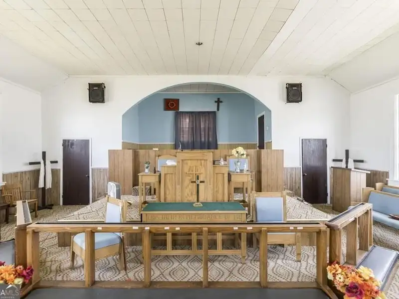 Historic Church Building on Corner Lot in High-traffic East Macon, 0.41 Acres