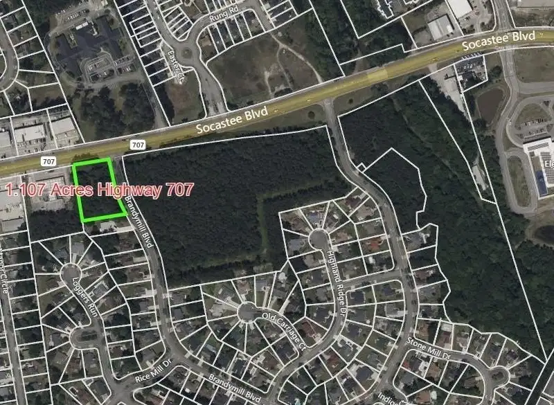 Commercial Corner Lot for Sale in High Traffic Residential Area, 1.107 Acres Zoned Hc