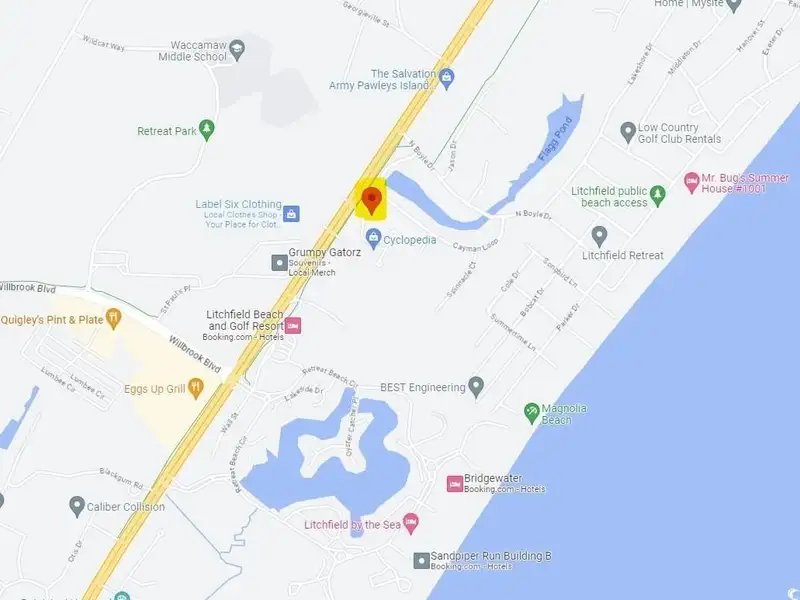 Commercial Development Site on Highway 17, Pawleys Island with Established Infrastructure