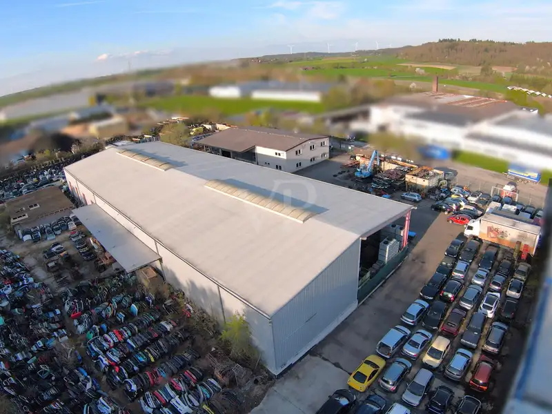 Versatile Industrial Property with Halls, Offices, and Open Space in Prime Location