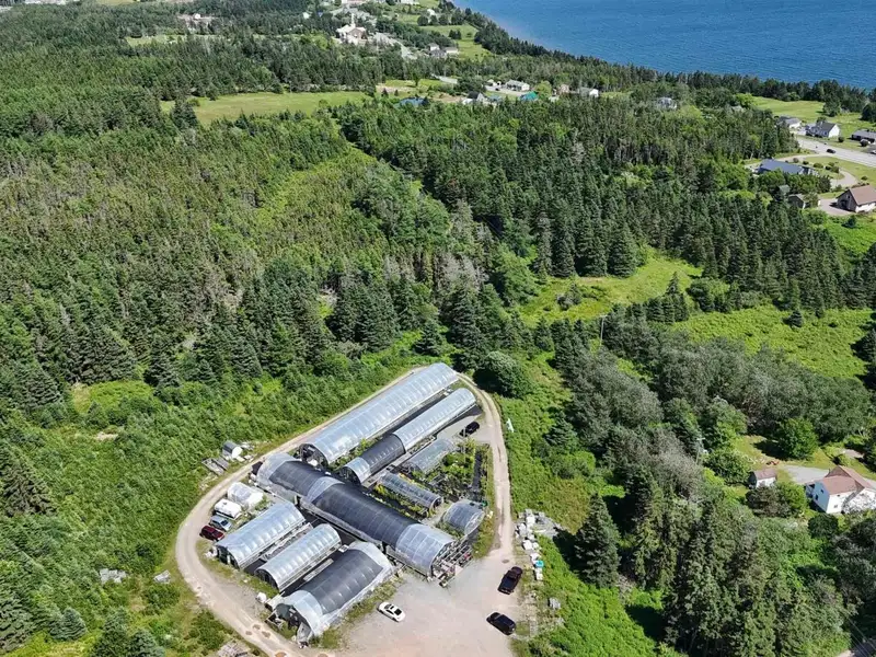 Greenhouse Business Opportunity on 7 Acres with Ocean View in St. Peter's, Ns