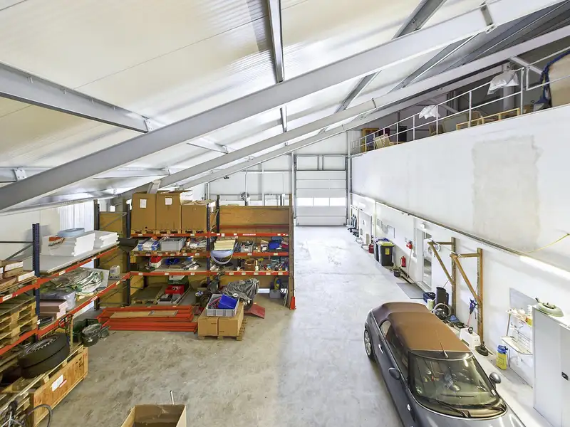 Modern Commercial Building with Exclusive Living Space in Aurich's Schirum Ii Industrial Estate