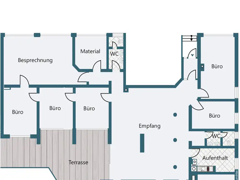 Versatile 350 M² Commercial Unit in Central Landshut with Parking and Garden