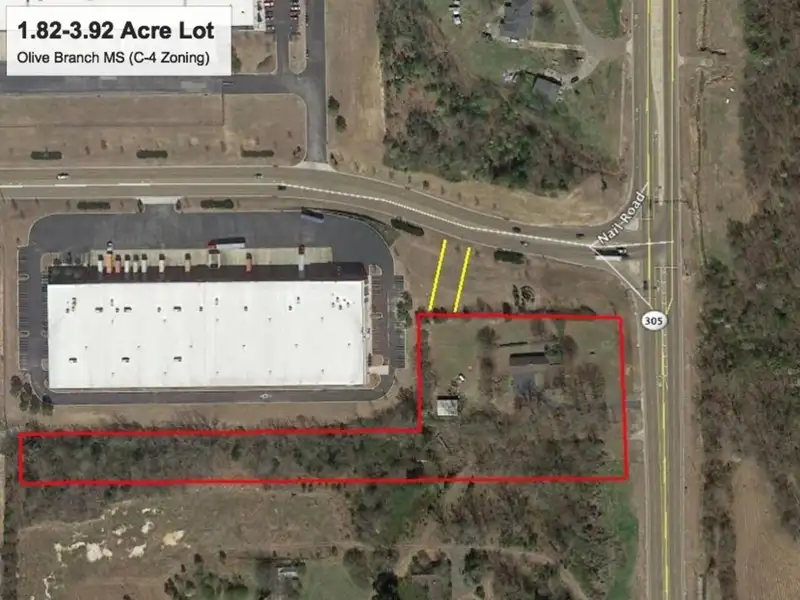 Prime C-4 Commercial Lot on Highway 305, Olive Branch Near I-22 Intersection