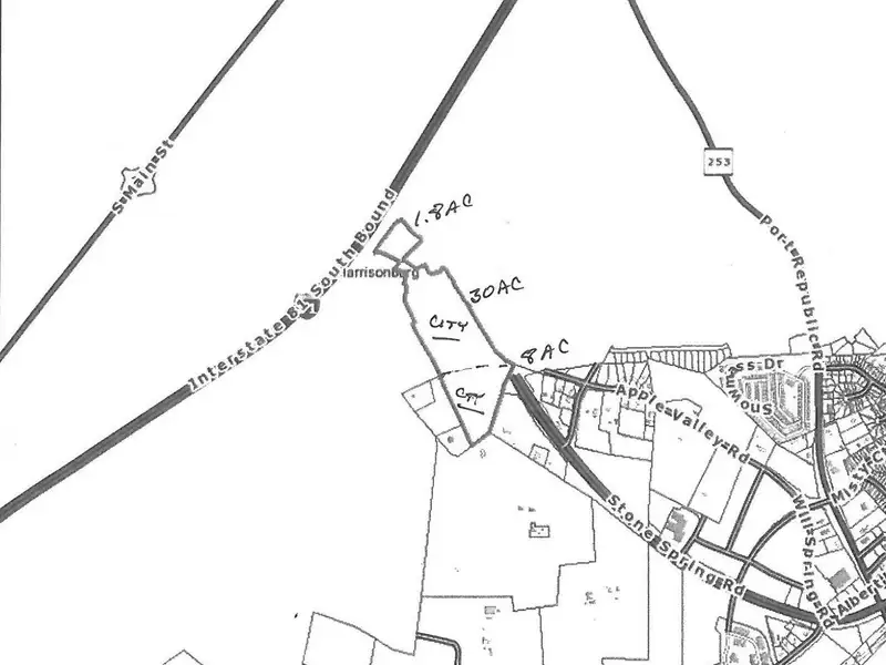 1.8 Acres Commercial Land on Stone Spring Road with I-81 Visibility