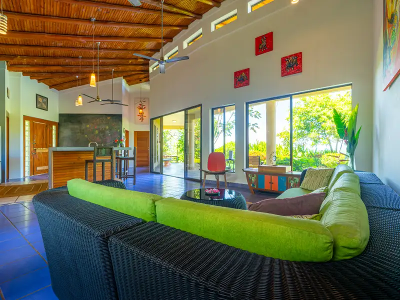 Ocean View Property with Commercial Zoning in Central Uvita – 2br, 2ba Home on 3.534 Acres