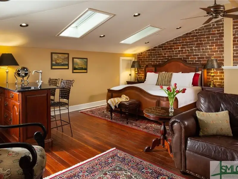 Restored 1871 Gray Brick Townhome in Savannah’s Historic District with Carriage House and Stvr Certificates
