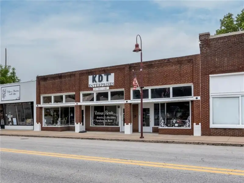 Remodeled Commercial Property with Three Storefronts in Downtown Gentry, Arkansas