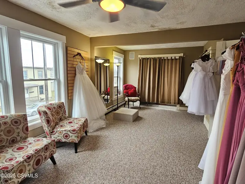 Downtown Selinsgrove Bridal Shop with Display Rooms and Off-street Parking