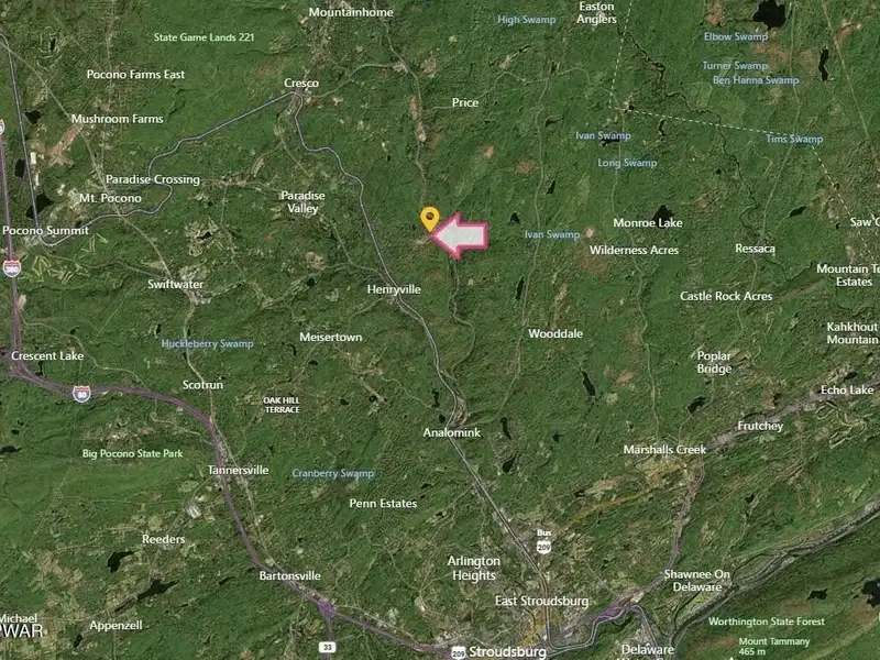 97.29-acre Former Ski Resort with Lodge in the Pocono Mountains