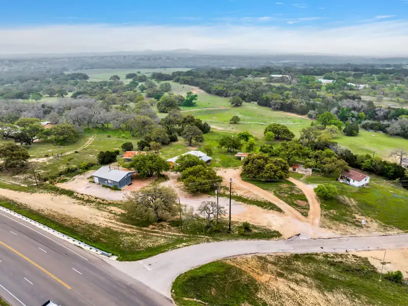 3.4-acre Commercial Tract on Hwy 290 East of Fredericksburg with Multiple Improvements