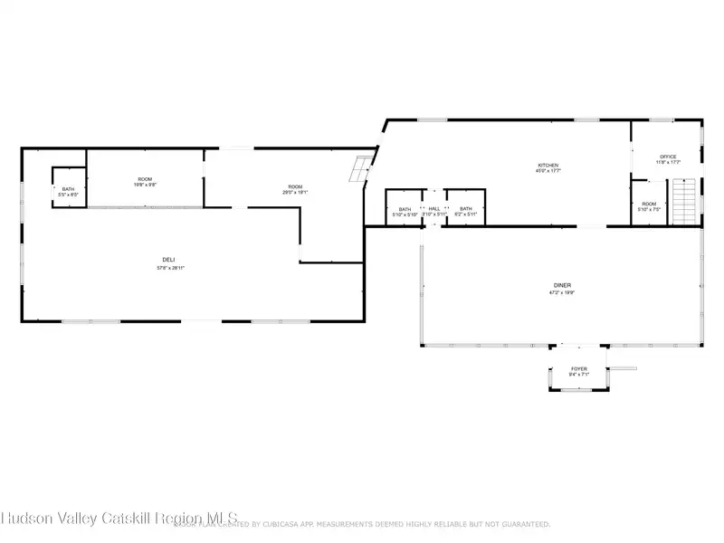 Mixed-use Commercial Property with Vintage Diner and Deli in Elizaville, Hudson Valley
