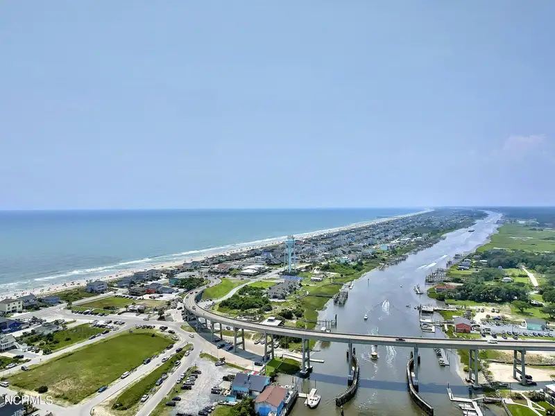 Waterfront Commercial Property on Holden Beach with 230' Frontage and Development Potential