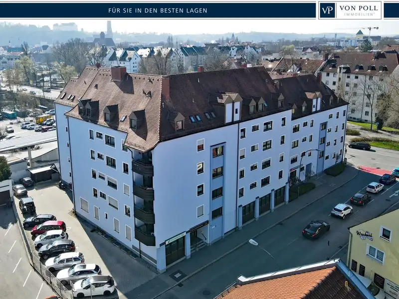 Versatile 350 M² Commercial Unit in Central Landshut with Parking and Garden