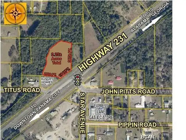 3.25 Acre Commercial Development Site on Highway 231, Panama City