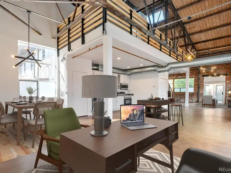 Two-level Brick Live/work Loft in Rino Arts District, Denver