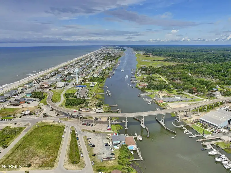 Waterfront Commercial Property on Holden Beach with 230' Frontage and Development Potential