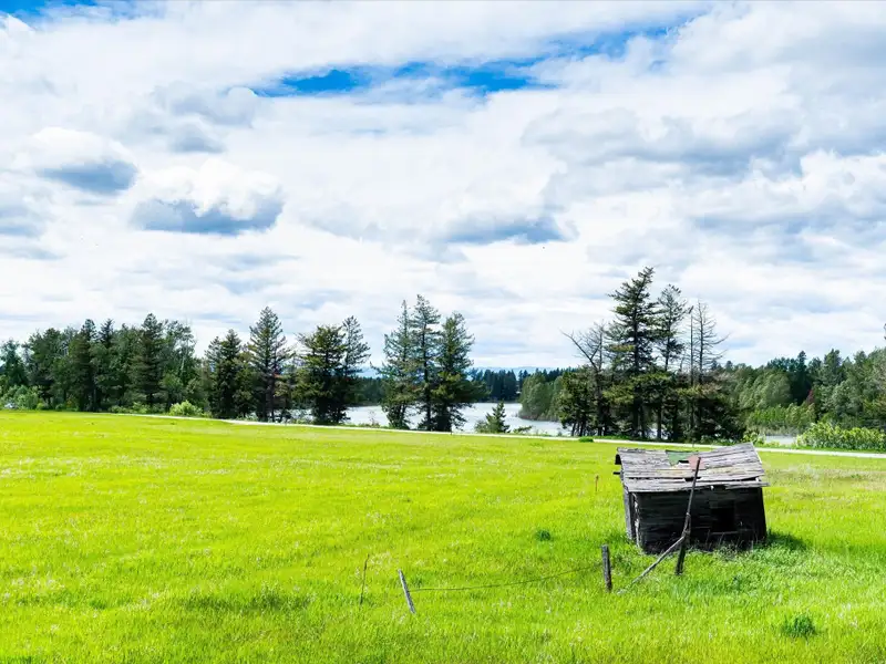 Expansive 50-acre Development Site Near Glacier National Park with Riverfront Access