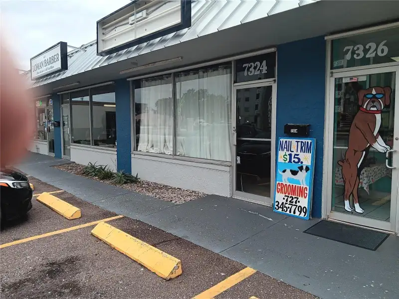 Commercial Space on Central Ave with Full Glass Front and Building Signage