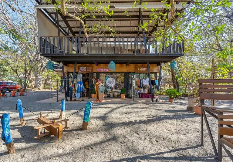 Commercial Plaza for Sale in Playa Avellanas, Features Restaurants, Shops, and Community Space
