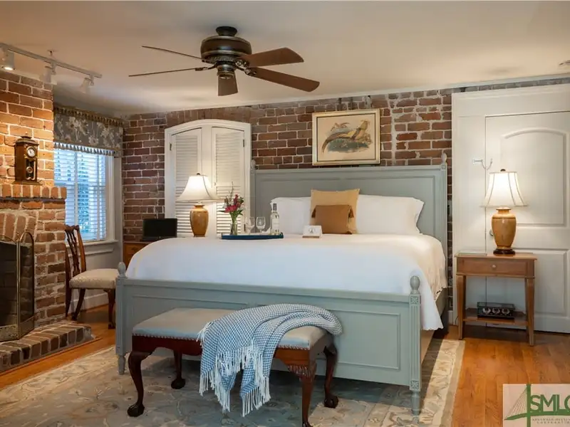 Restored 1871 Gray Brick Townhome in Savannah’s Historic District with Carriage House and Stvr Certificates