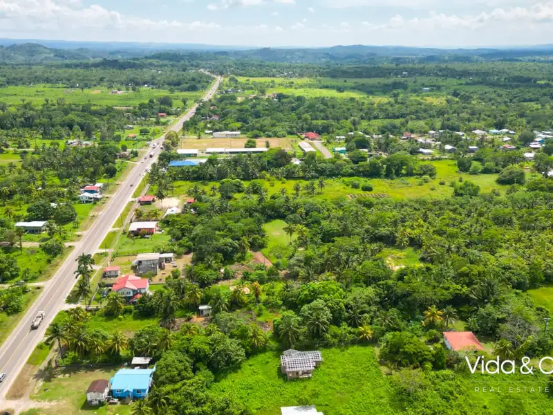 1-acre Lot for Sale in Camalote, Belmopan with Highway Frontage and Fenced Boundaries