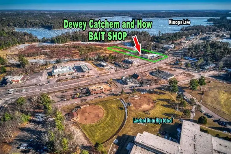 Premier Fishing Retail Store and Bait Shop in Minocqua, Wi on 2.62 Acres