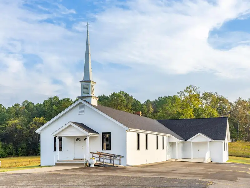 Historic Former Methodist Church in Mcminn County with Stained Glass and Southern Charm