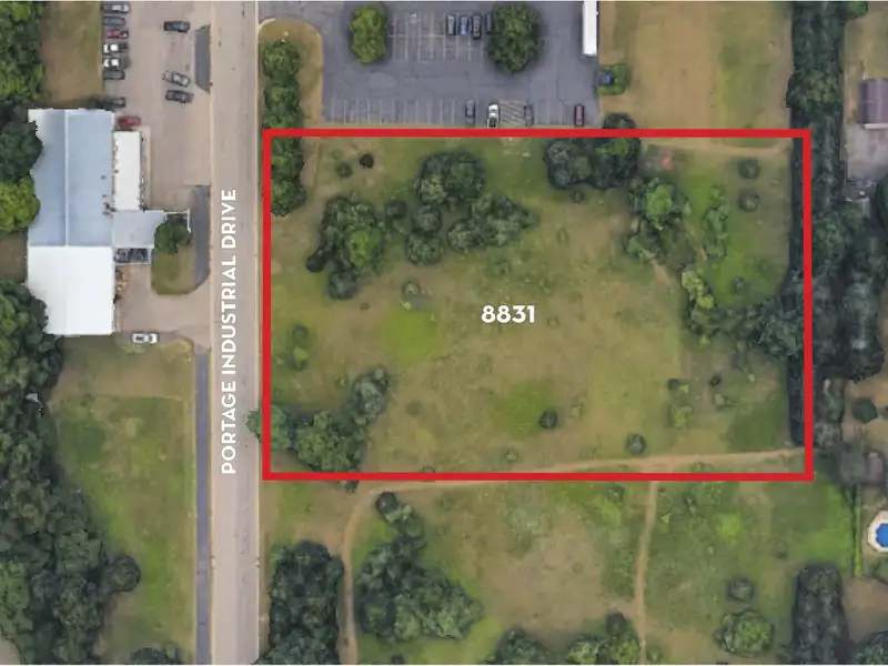 Industrial Land for Sale in Portage with City Utilities and High Visibility