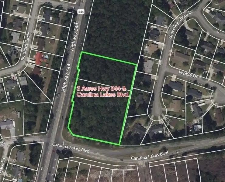 Commercial Lots for Sale on Highway 544, 3 Acres in Residential Neighborhood