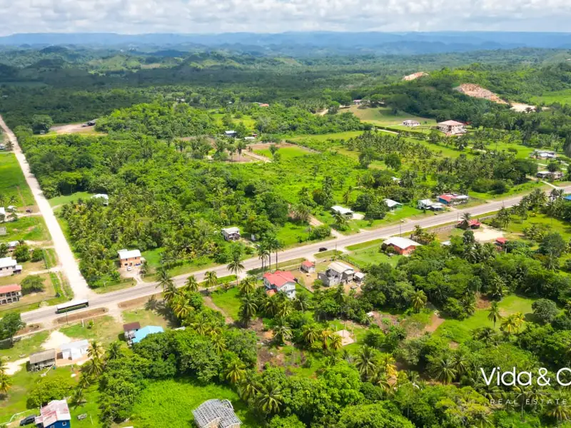 1-acre Lot for Sale in Camalote, Belmopan with Highway Frontage and Fenced Boundaries