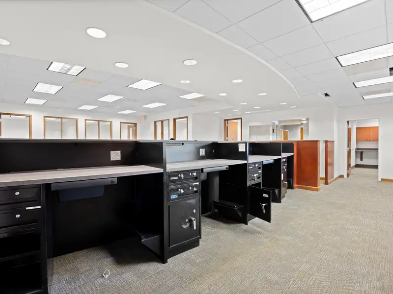 Former Bank for Lease - 3002 Sf with Drive-thru and Office Layout