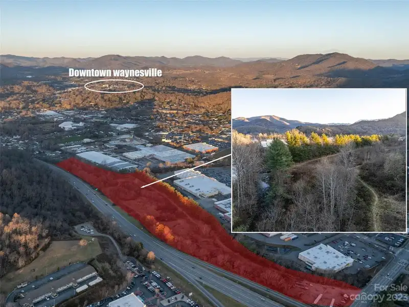 16+ Acres of Commercial Land with Highway Visibility Near Waynesville Commons Plaza