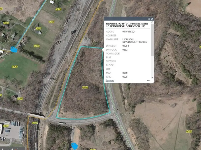Five Acres of Raw Industrial Land at Signalized Corner Near Cumberland, Md