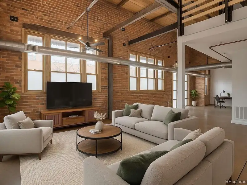 Two-level Brick Live/work Loft in Rino Arts District, Denver