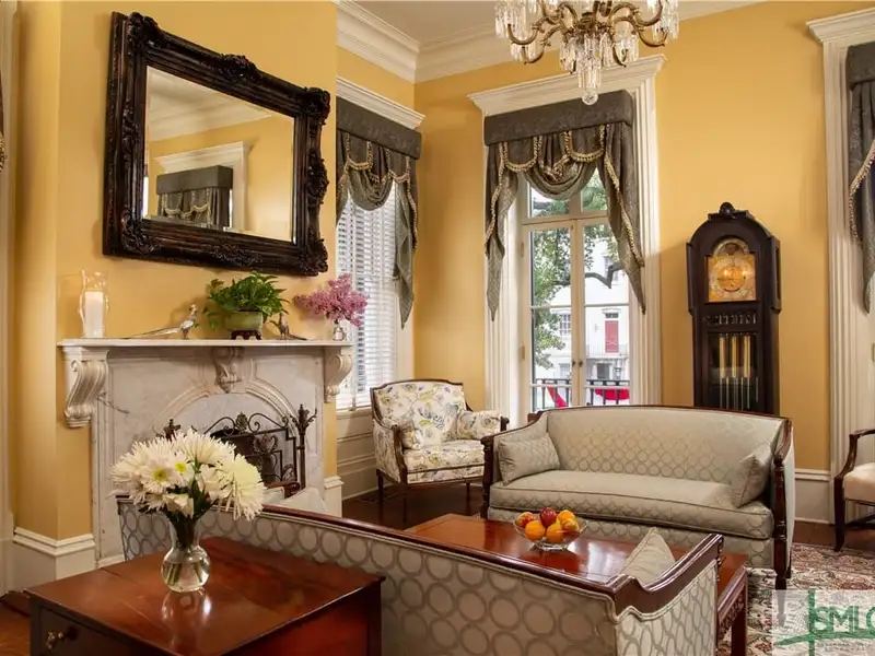 Restored 1871 Gray Brick Townhome in Savannah’s Historic District with Carriage House and Stvr Certificates