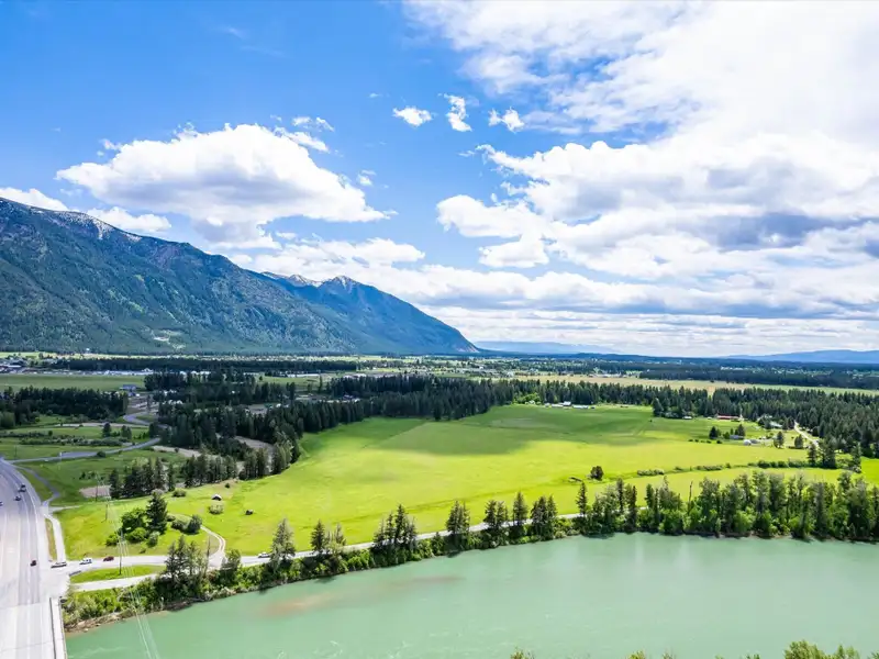 Expansive 50-acre Development Site Near Glacier National Park with Riverfront Access