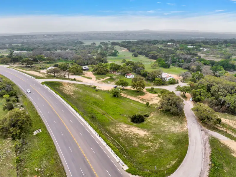 3.4-acre Commercial Tract on Hwy 290 East of Fredericksburg with Multiple Improvements