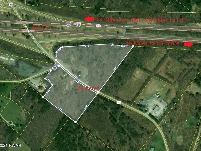 25-acre General Commercial Property with I-84 Exposure on Route 191