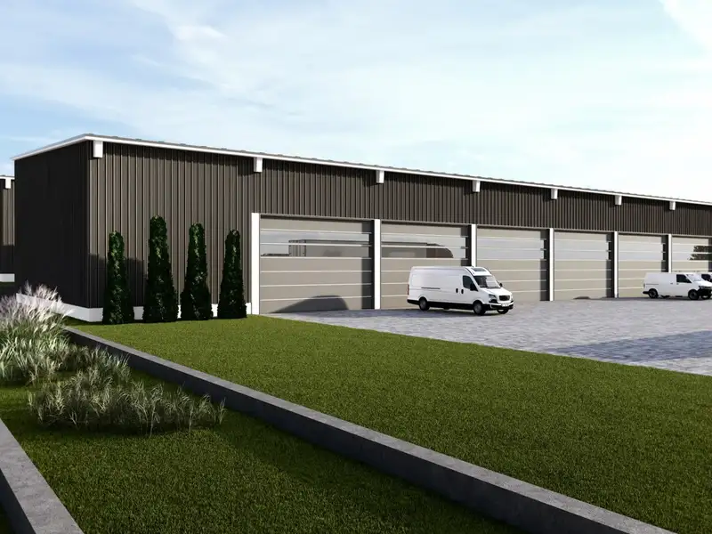 Modern Industrial Hall with 1,013m² Usable Area Near B13, Planned for 2025