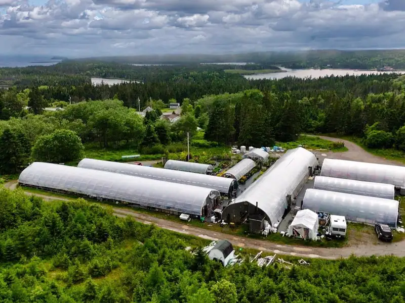 Greenhouse Business Opportunity on 7 Acres with Ocean View in St. Peter's, Ns
