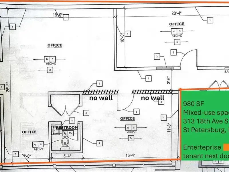 Renovated 980sf Mixed-use Space in Old Southeast, Full-service Lease at $2100/month