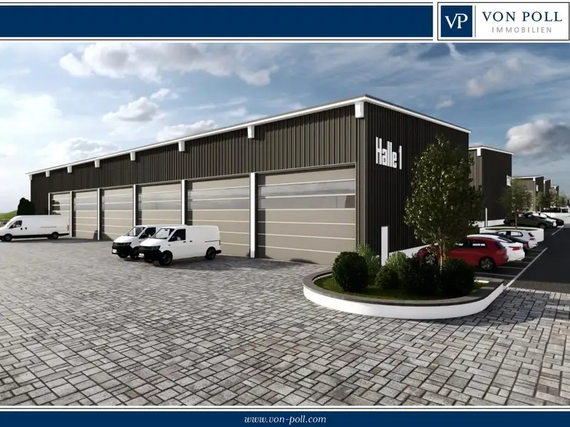 Modern Industrial Hall with 1,013m² Usable Area Near B13, Planned for 2025
