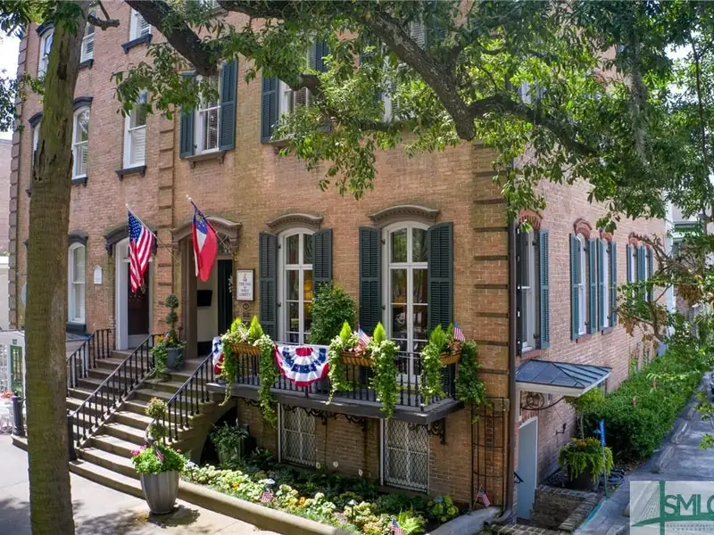 Restored 1871 Gray Brick Townhome in Savannah’s Historic District with Carriage House and Stvr Certificates