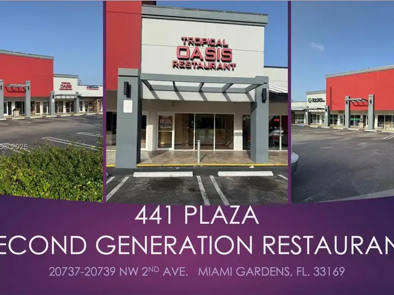 Second-generation Restaurant for Sale in High-traffic Miami Gardens Plaza